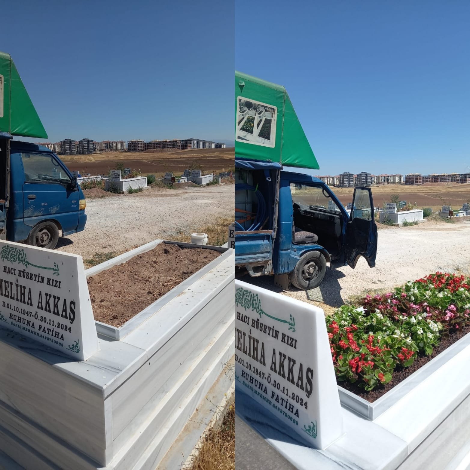 Yeni Mermer Kabir İlk Çiçeklendirme Öncesi Sonrası Eskişehir