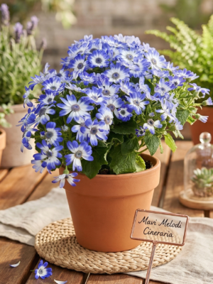 Mavi Sindirella Doğal Çiçek